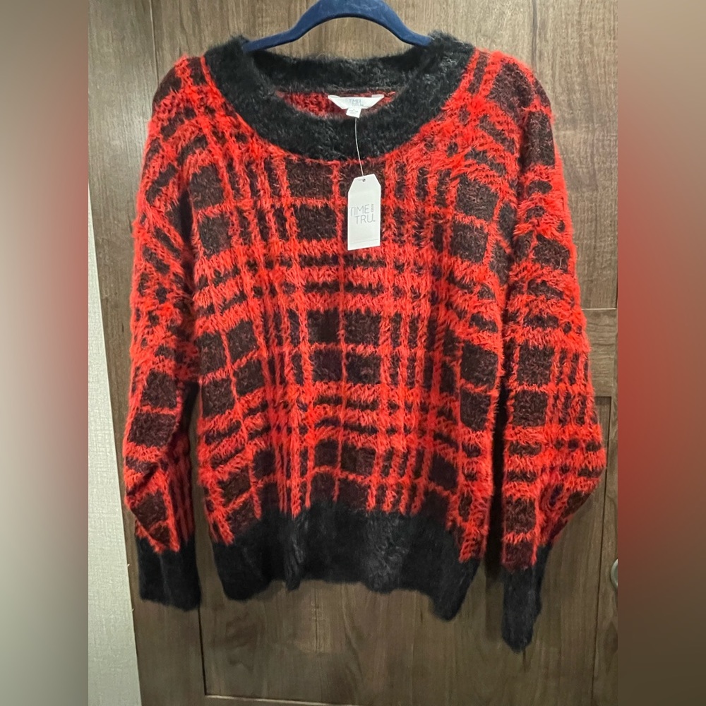 NWT Time and Tru eyelash sweater